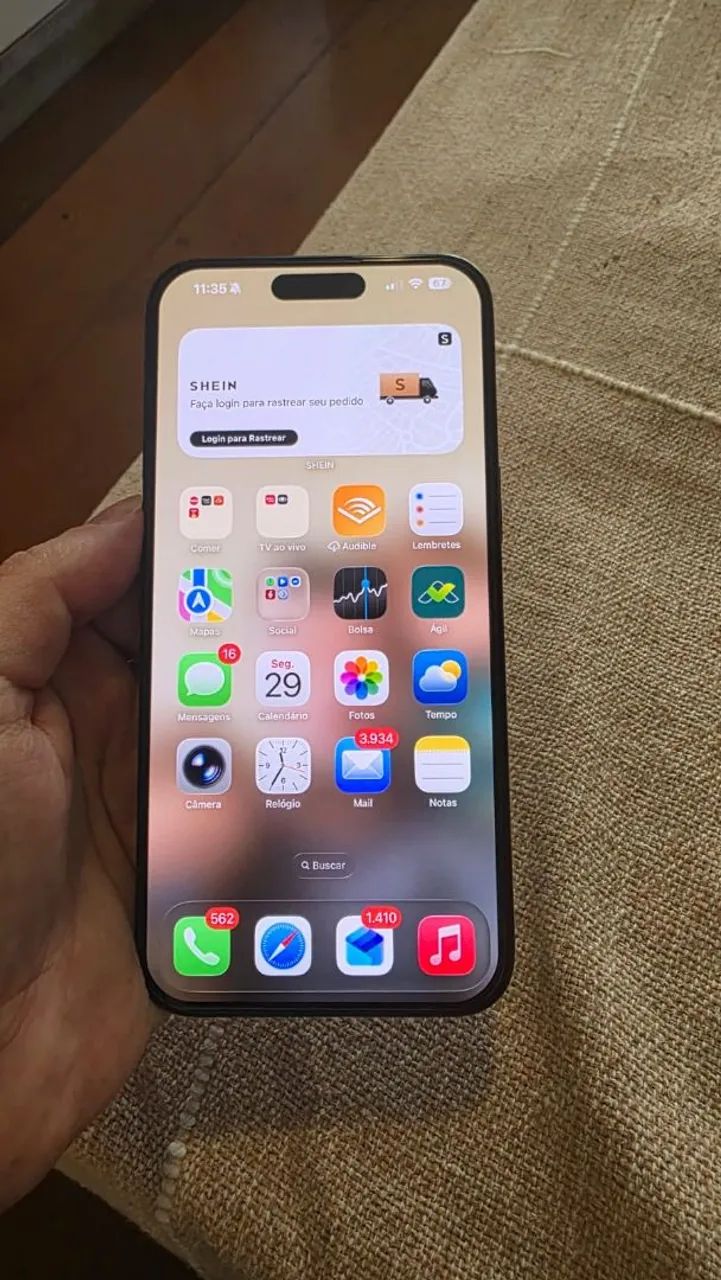 iPhone Pro Max - Preto - 256 sem nenhuma marca, cabo original  - Foto 2