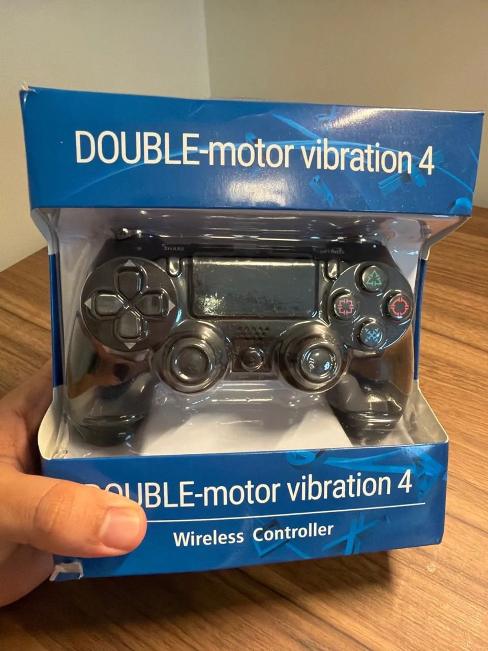 Controle Sem Fio Compatível com PS4 e PC - Double Motor Vibration 4 (Na Caixa) - Foto 3