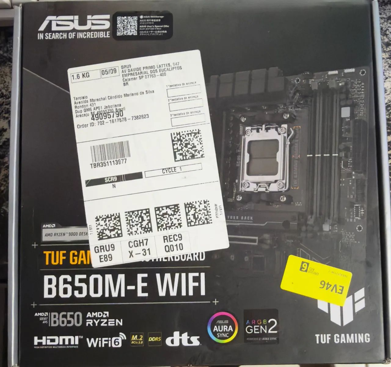 PLACA MÃE ASUS TUF Gaming B650M-Plus WiFi DDR5 AM5 - Foto 4