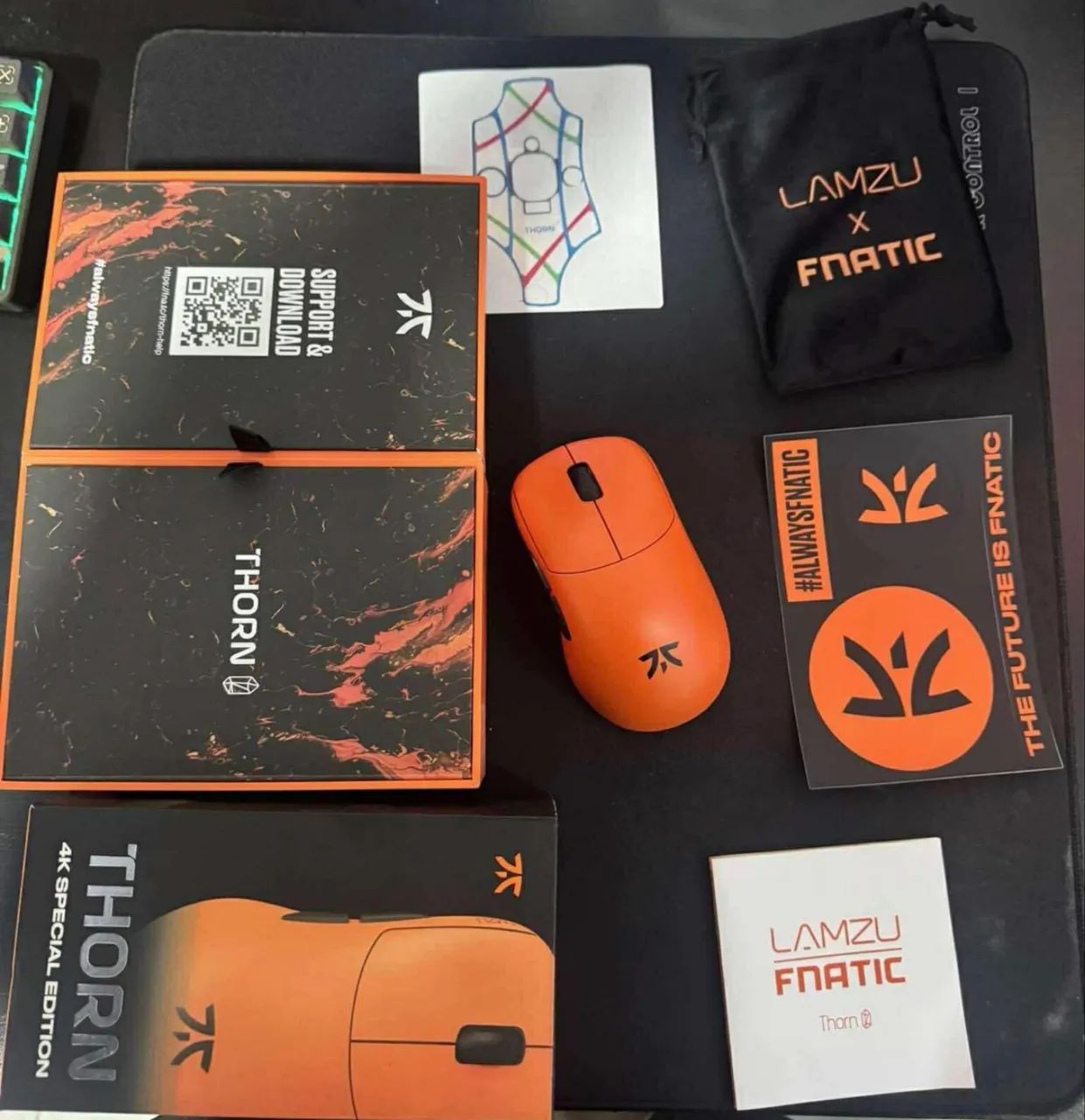 Mouse Lamzu Thorn Fnatic Edition 4k Wireless Superlight 52g 