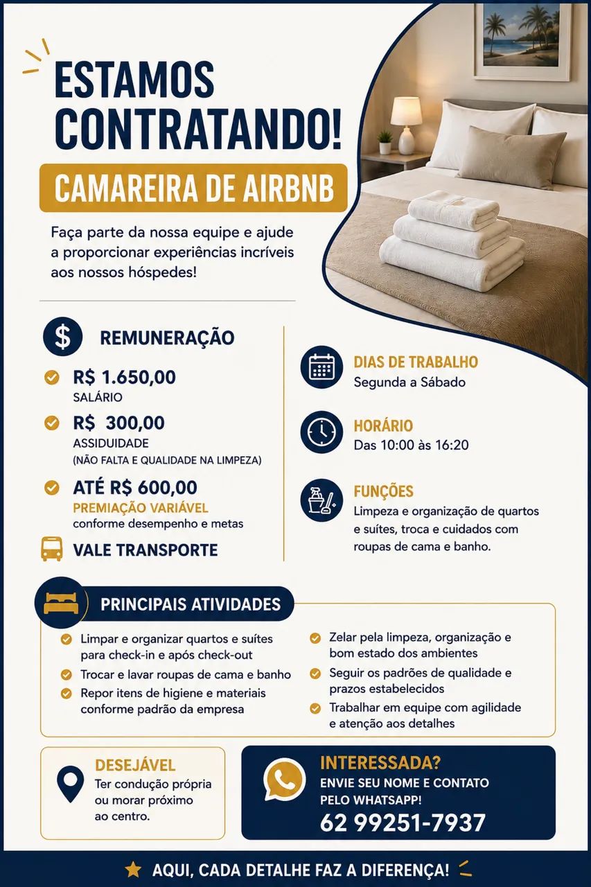Camareira de Airbnb 
