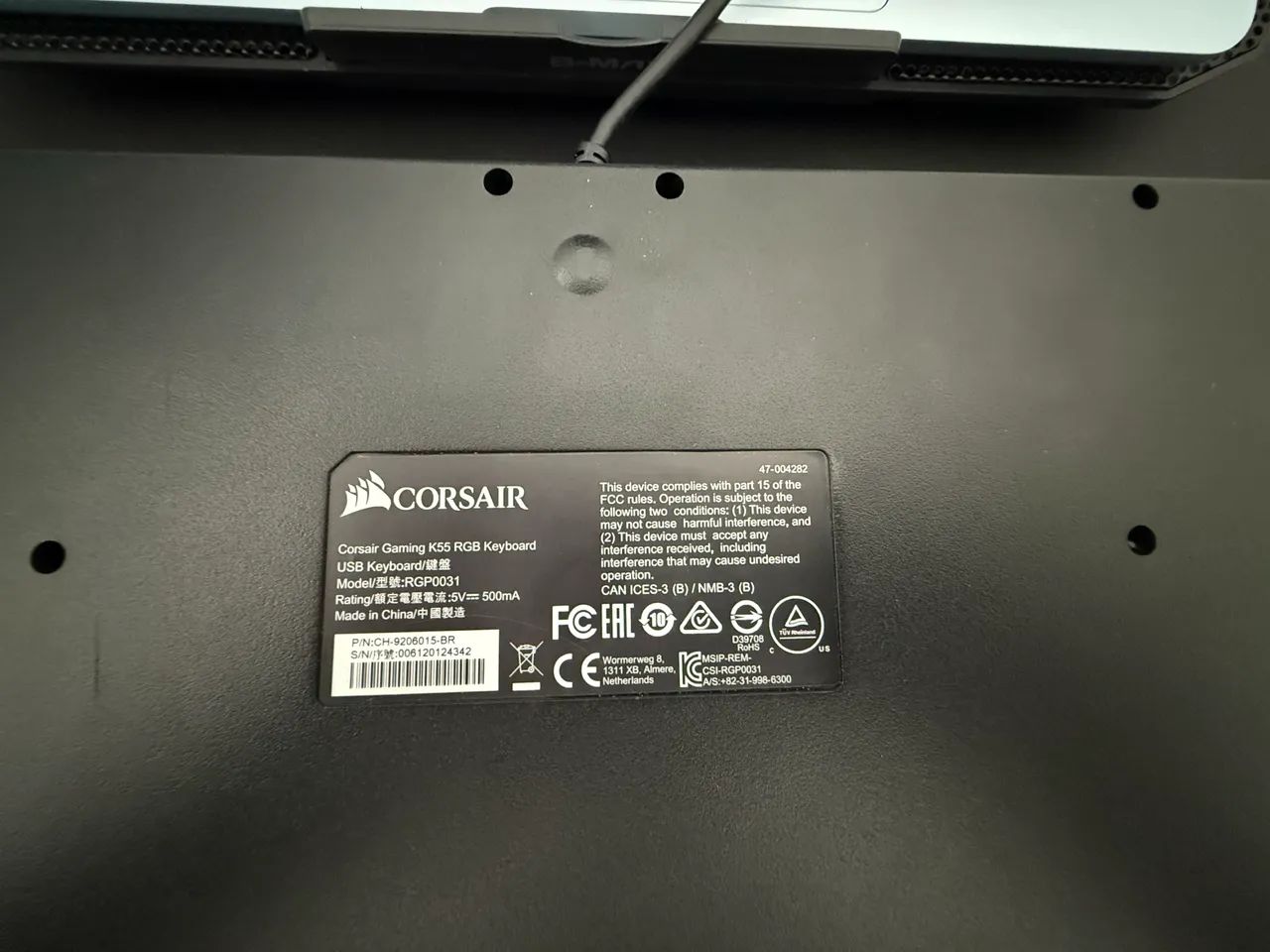 Teclado de Membrana Corsair K55 RGB - Foto 3