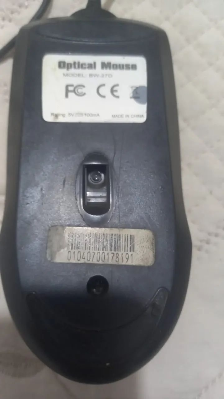 Mouse com fio usado. - Foto 3