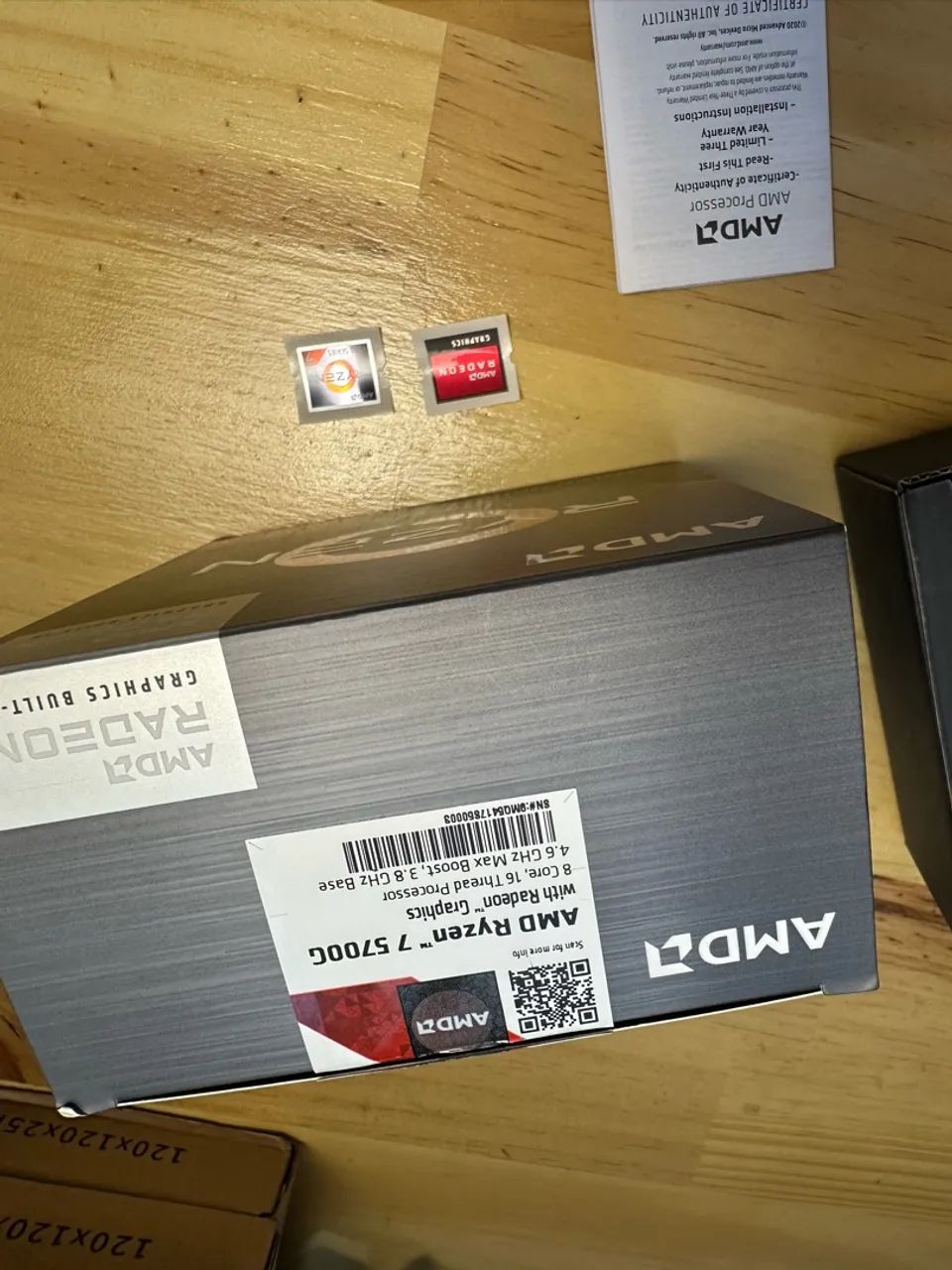 Caixa do Ryzen 5700g VAZIA - Foto 2