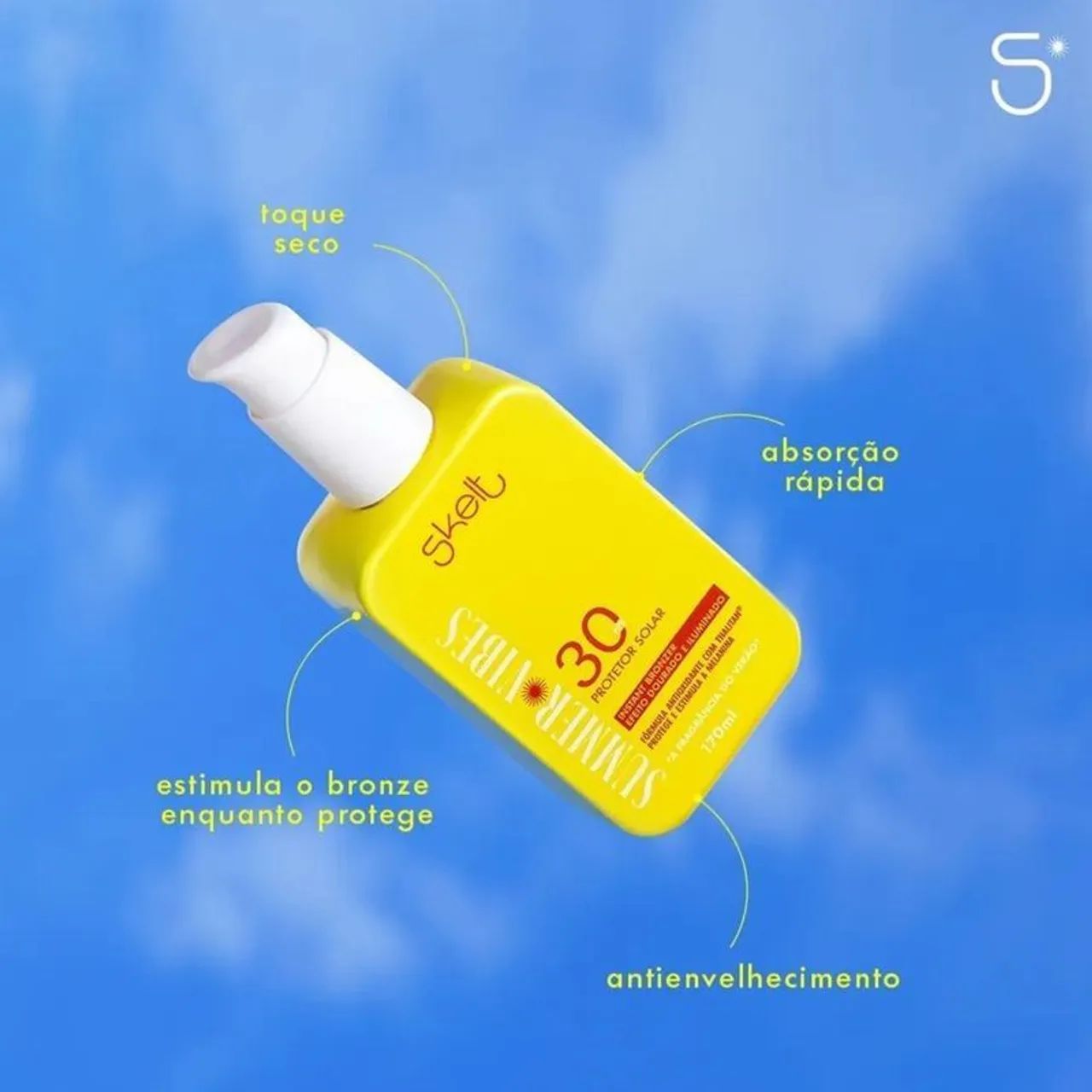 Protetor solar autobronzeador fps 30 Skelt  - Foto 2