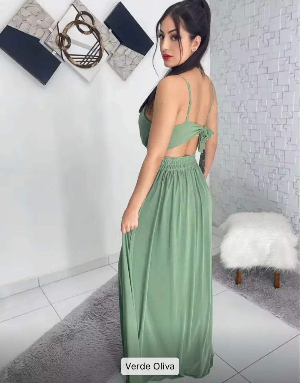 Vestido Verde Oliva - Foto 3