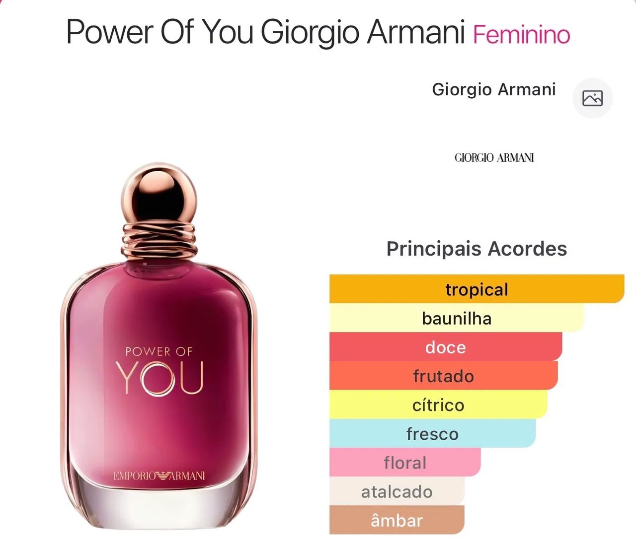 Power Of You Armani 90ml  - Foto 2