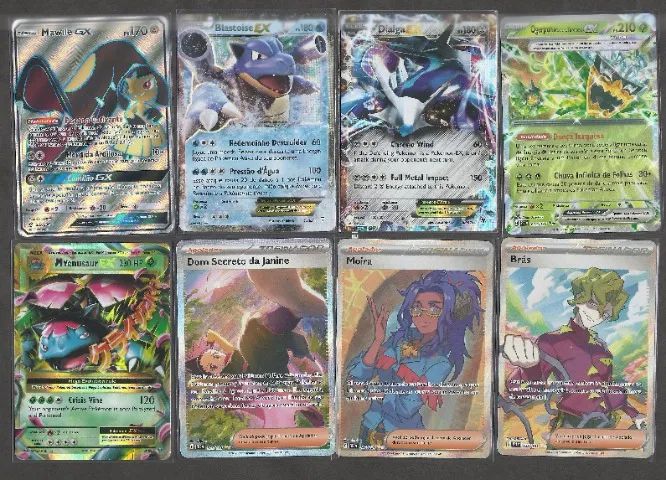Cartas Pokémon TCG Raras - Coleções diversas