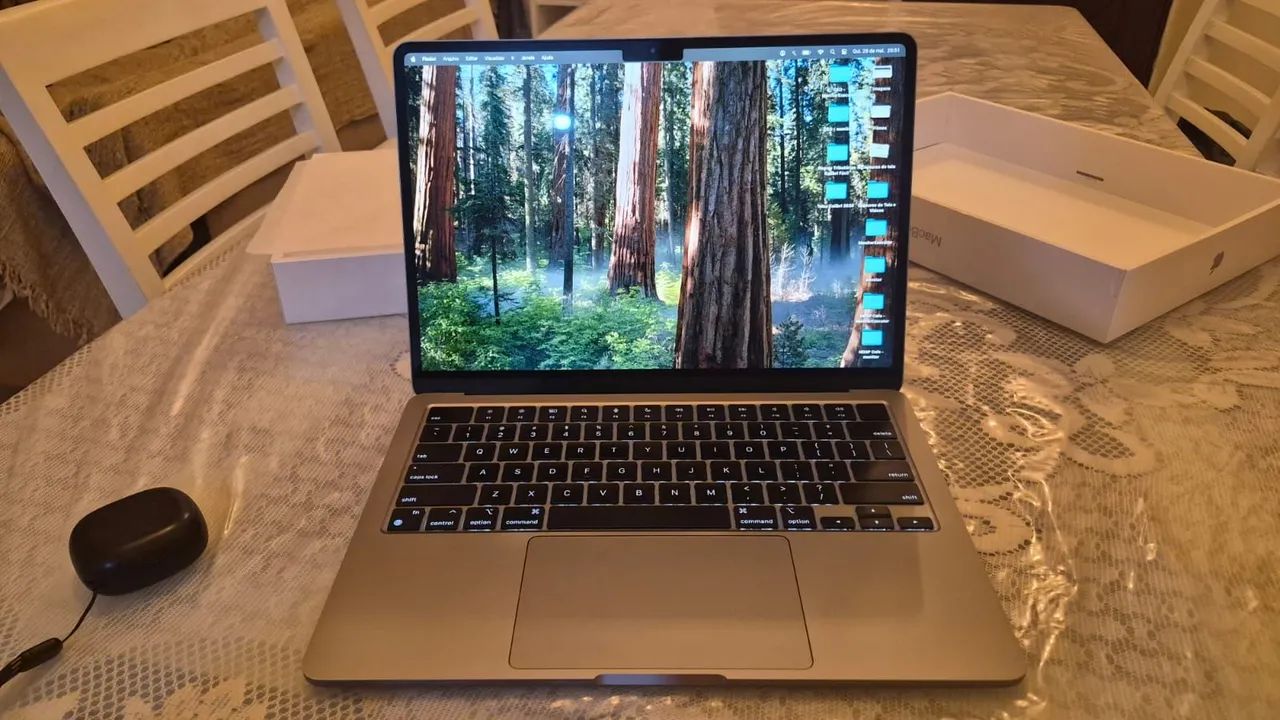 Macbook Air M2 impecável, com caixa, 256 Gb - Foto 2