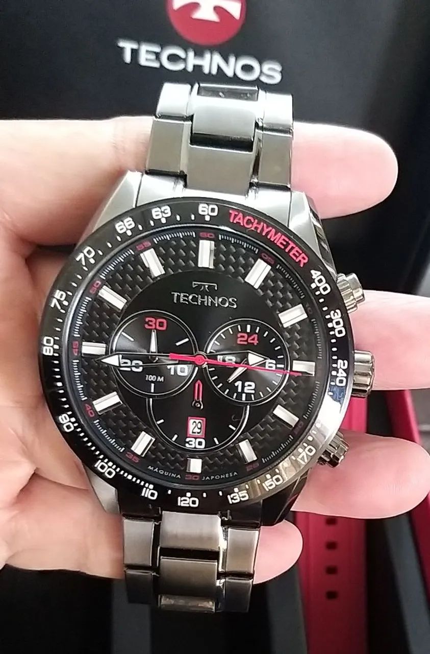 Relógio Technos Carbon Grafite novo - Foto 5