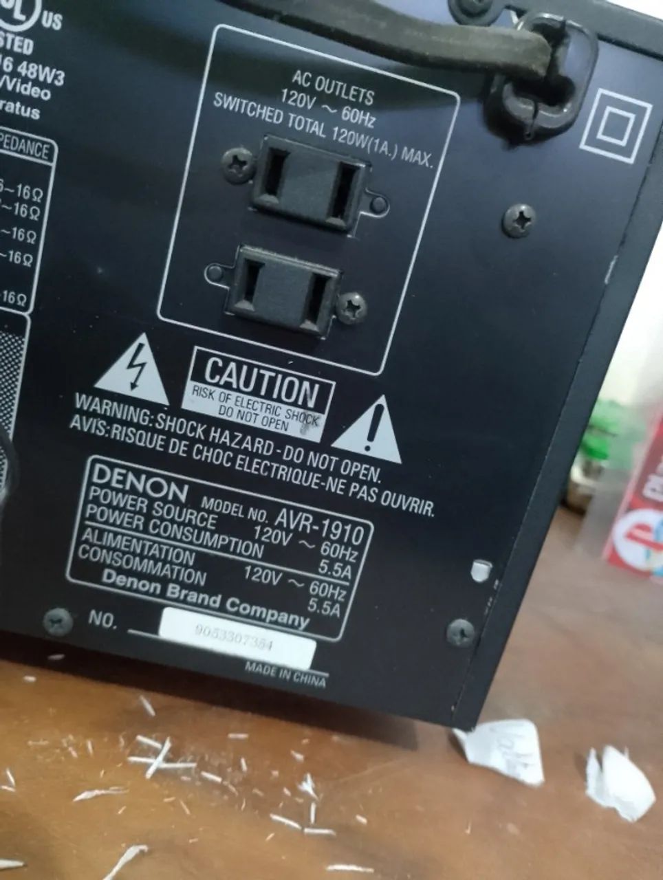 Receiver Denon AVR-1910  - Foto 3