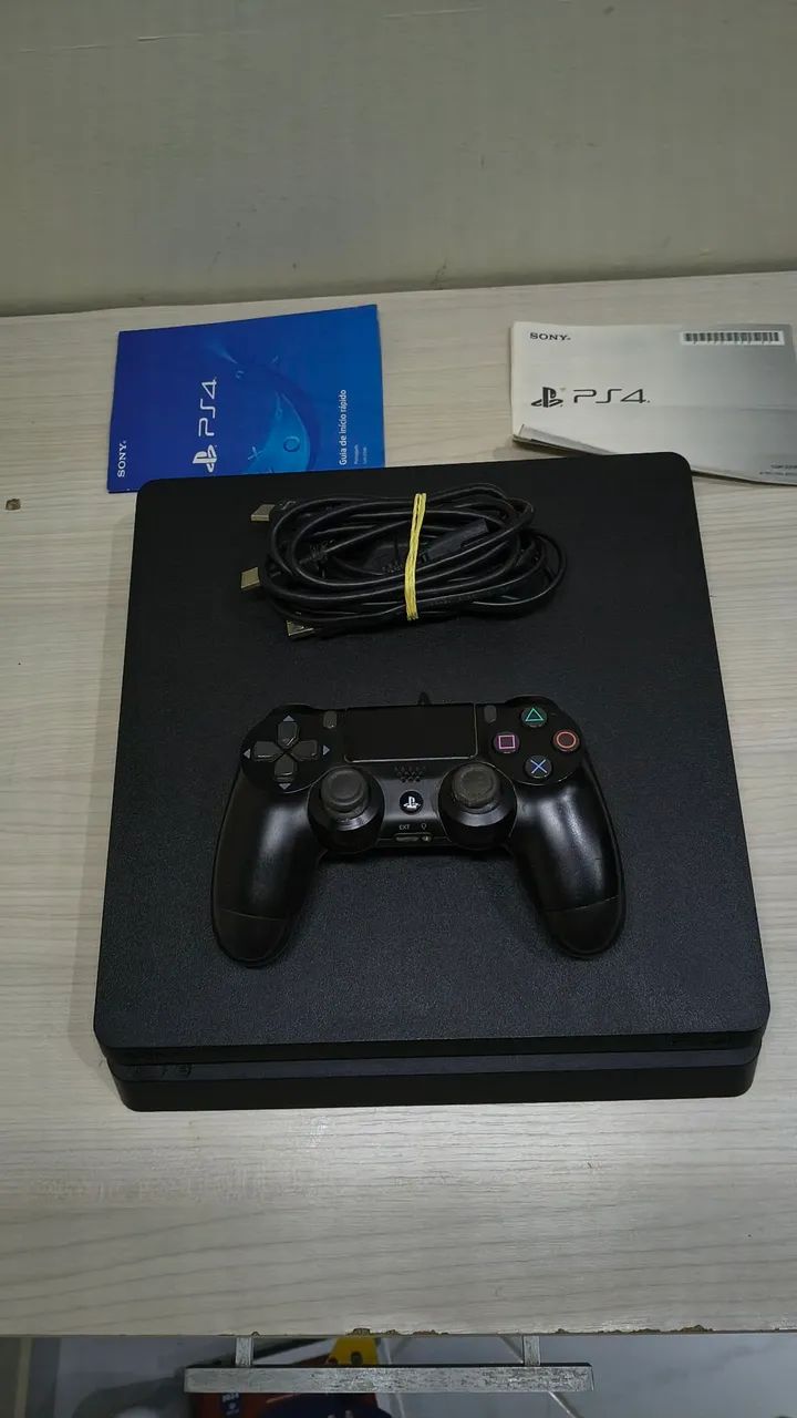 PS4 slim 1TB com base com cooler e carregador  - Foto 3