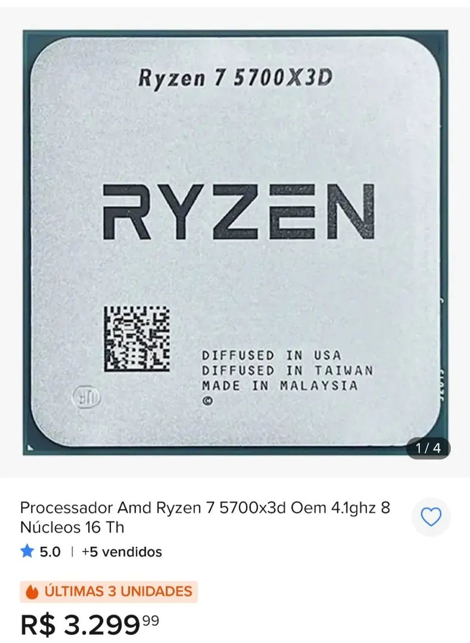 RYZEN 7 5700X3D