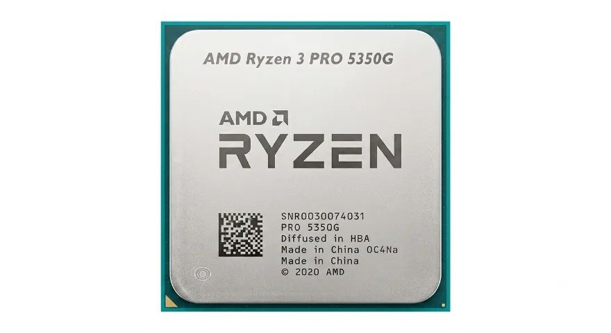 AMD Ryzen 3 PRO 5350G 4 núcleos e 8 threads, clock base de 4.0 GHz