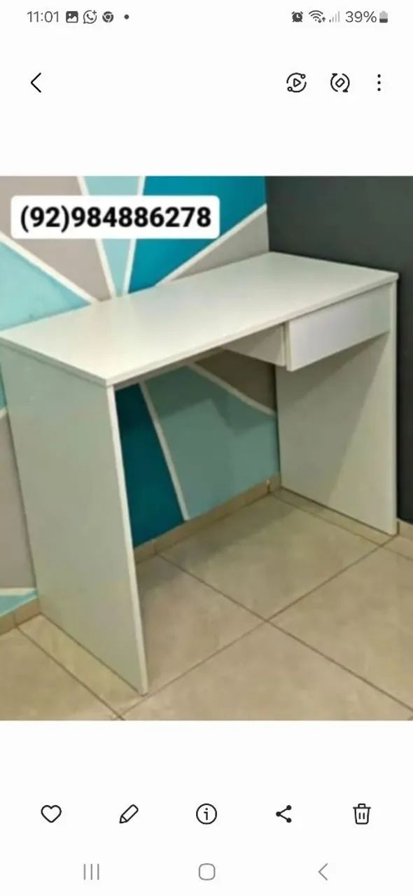 Semana da mesa em mdf