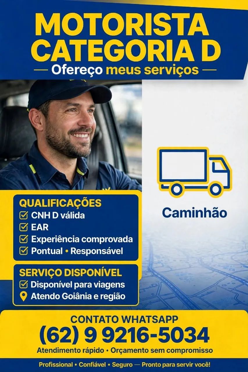 MOTORISTA CATEGORIA D