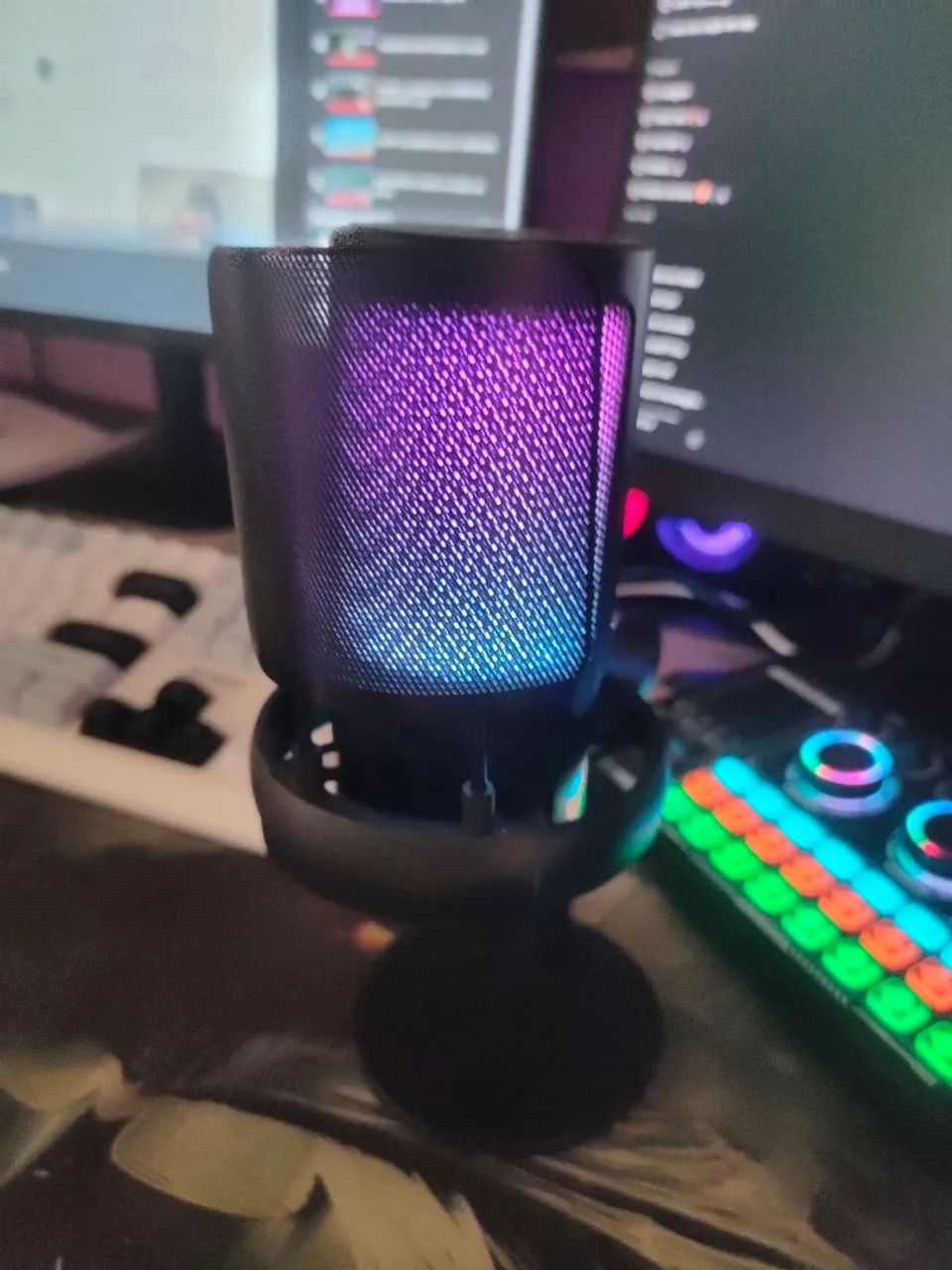 USB RGB Microfone 