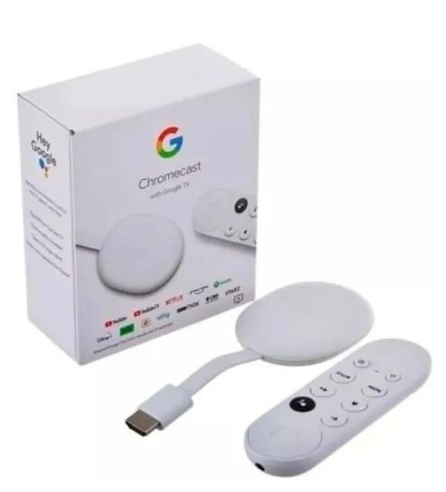 Chromecast With Google Tv de Voz 4k Cor Branco - Dispositivos de