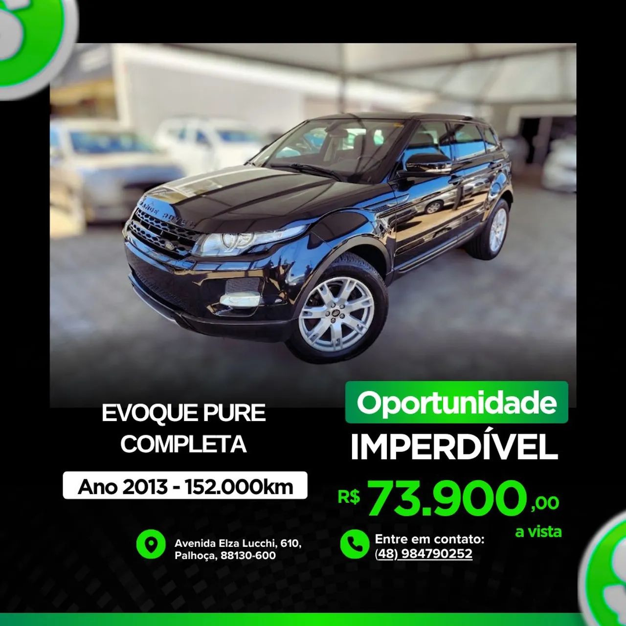 Land Rover Range Rover Evoque Range R.EVOQUE Pure 2.0 Aut. 5p 2013