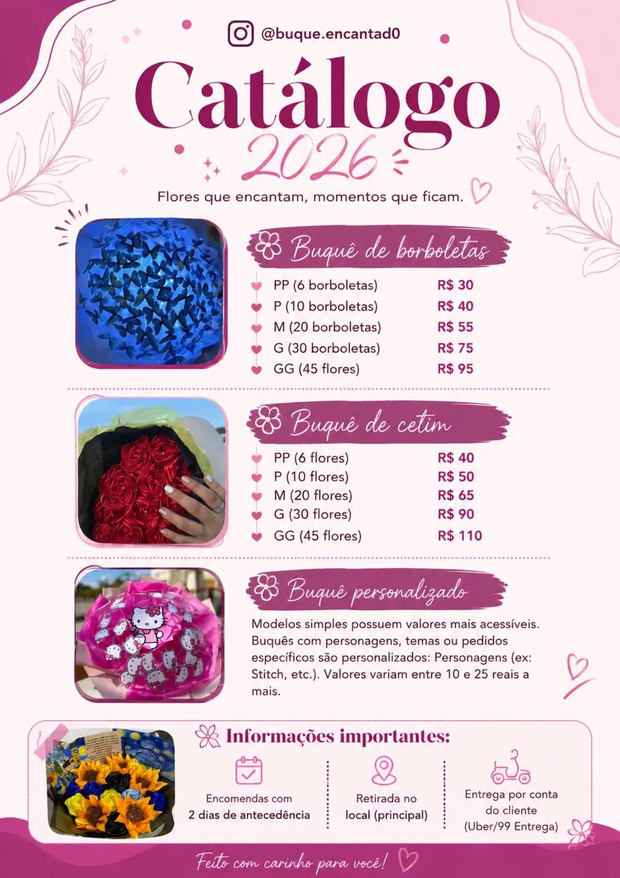 Buquês de Flores Artesanais 