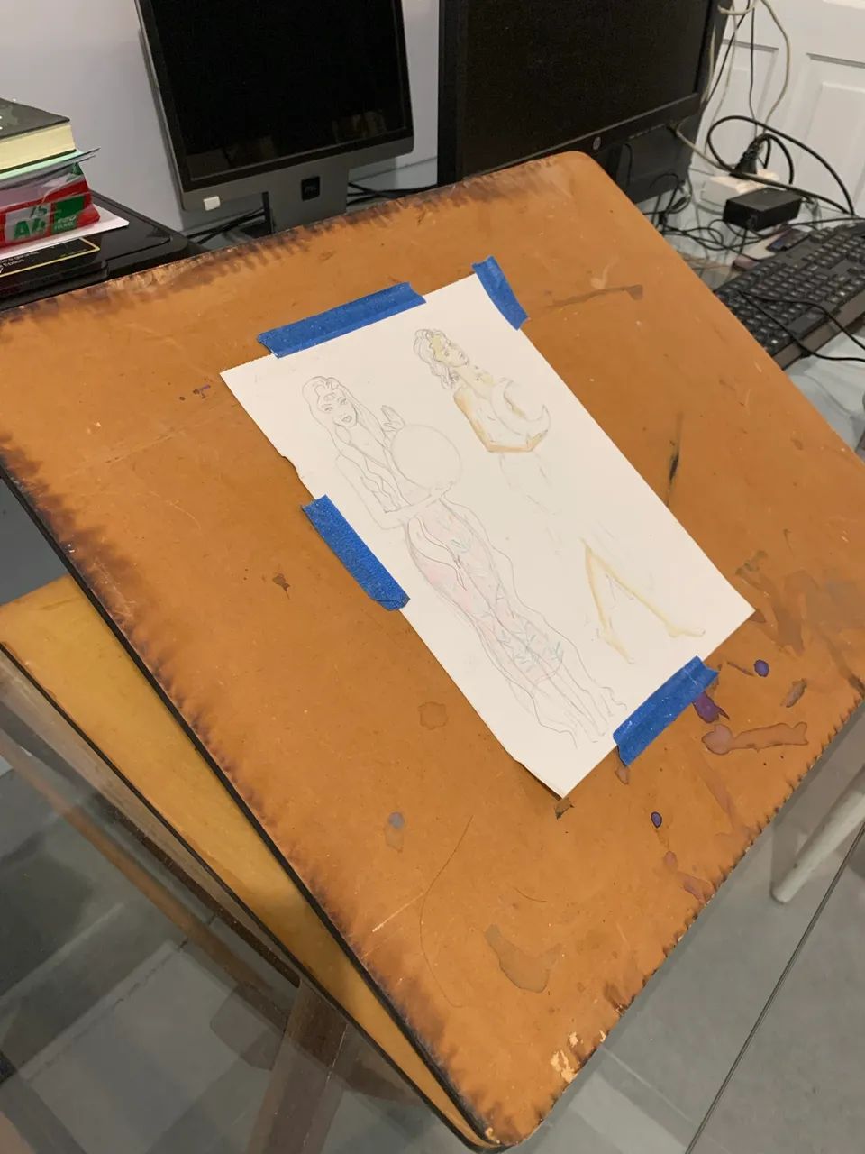 Prancheta para desenho A3 mdf - Foto 2
