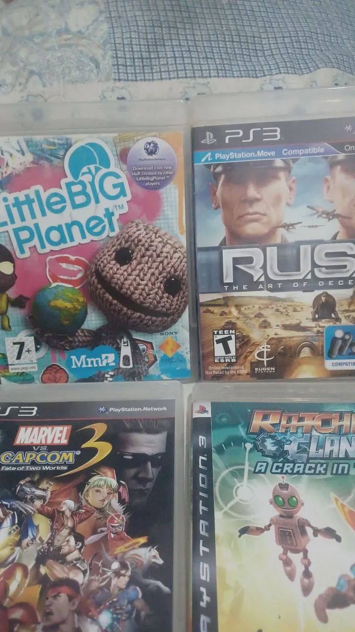 5 jogos de ps3 originais na caixa e manual - Jogos de Vídeo Game