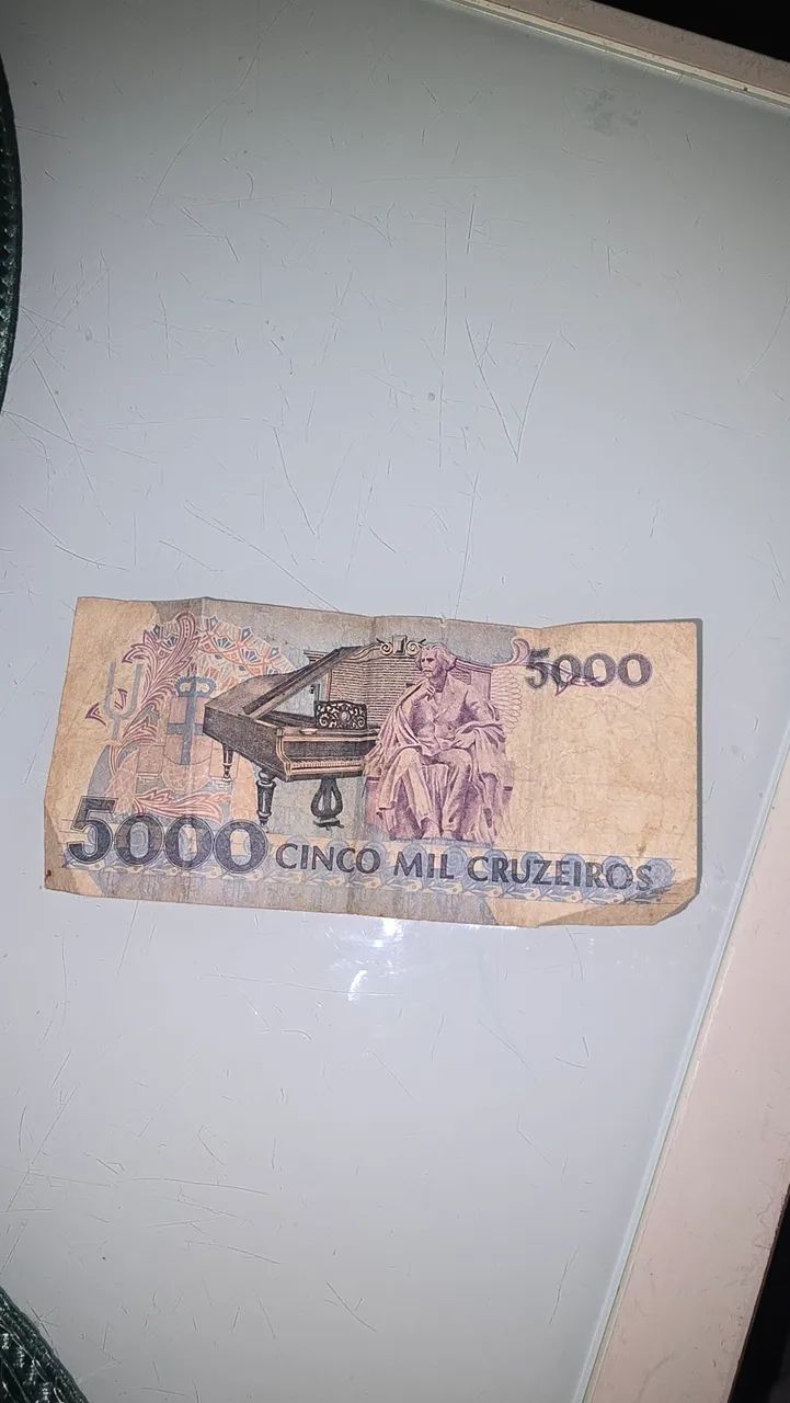 Cédula antiga 5 Mil Cruzeiros - Foto 2