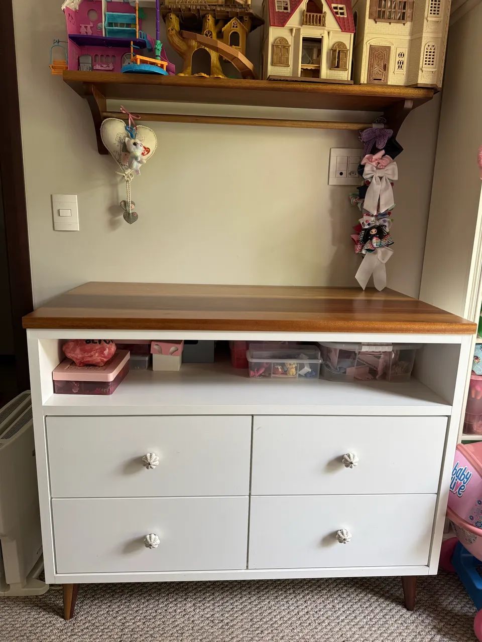 Cômoda e prateleira para quarto infantil  - Foto 5