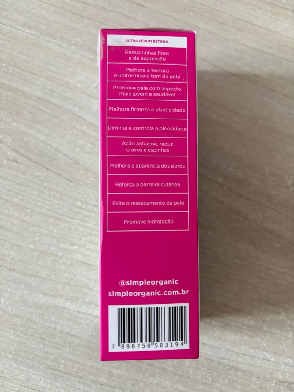 Serum retinol novo da simple organic  - Foto 4