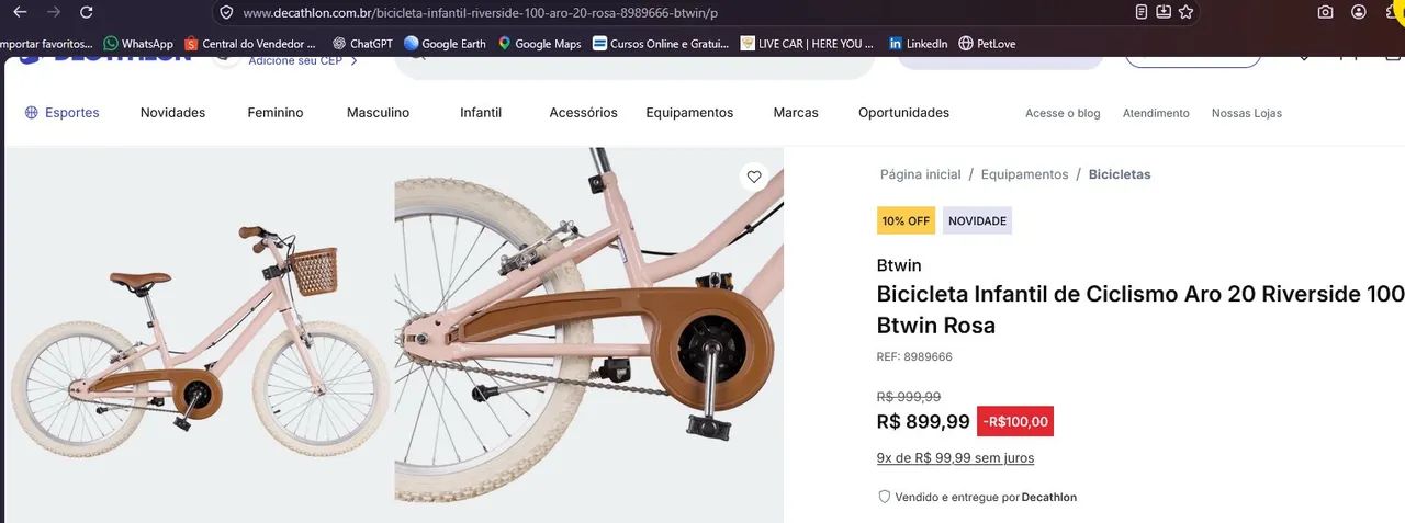 Bicicleta Infantil Aro 20 - Foto 5