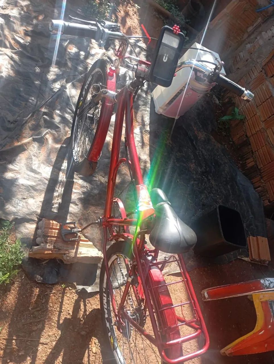 Vendo Bicicleta Monark Montadinha Aro 26 e motor 80cc - Foto 5
