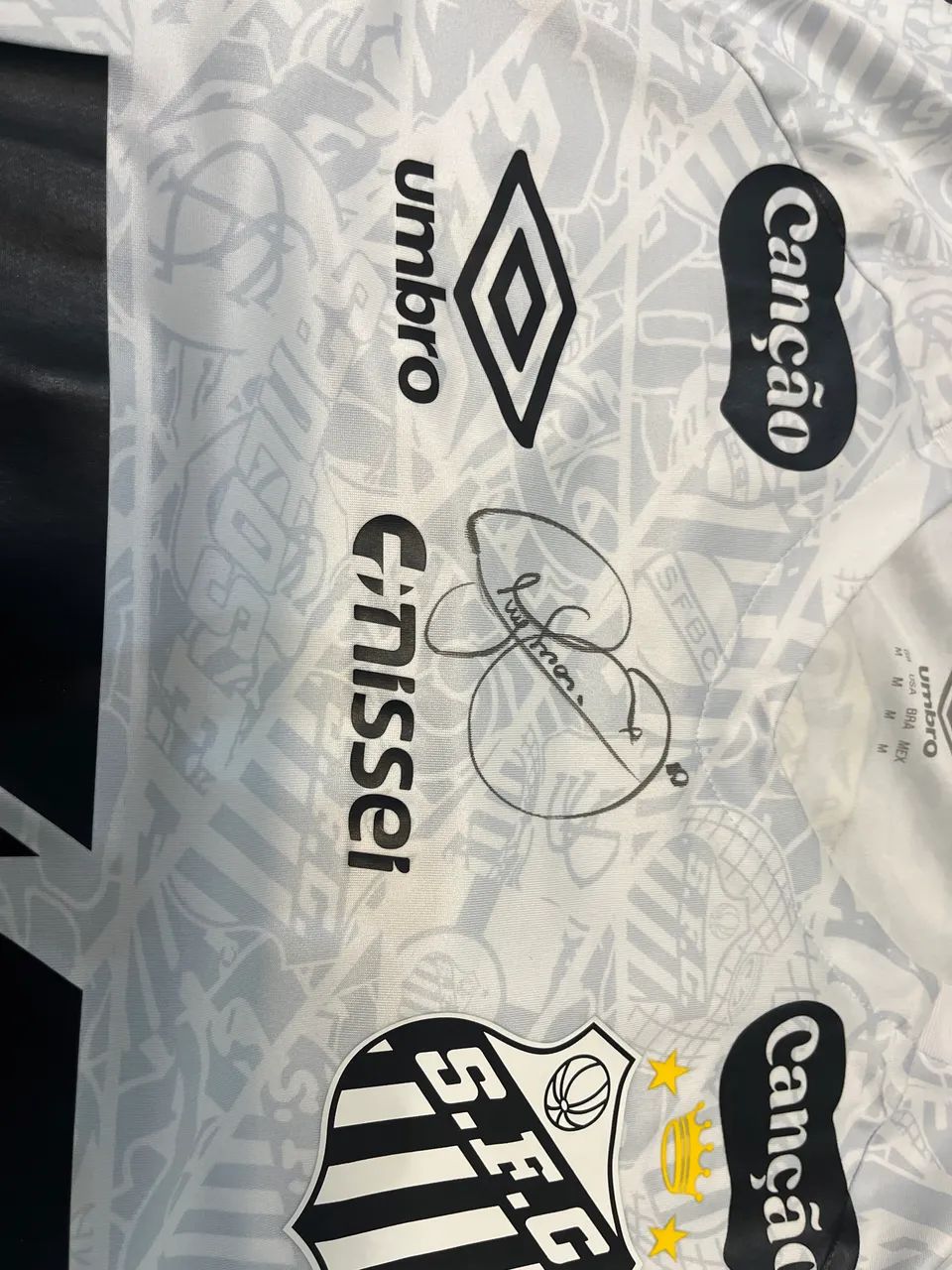 Camisa aquecimento santos assinada pelo Neymar. - Foto 2