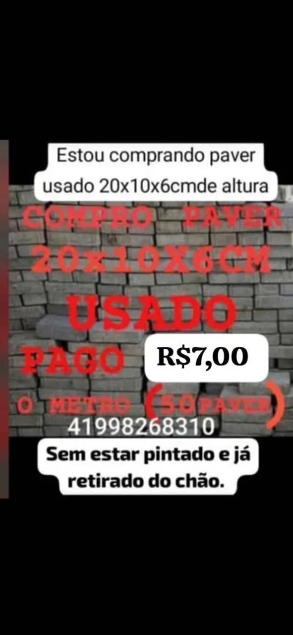 paver usado LEIA A DESCRIÇÃO DO ANÚNCIO ABAIXO