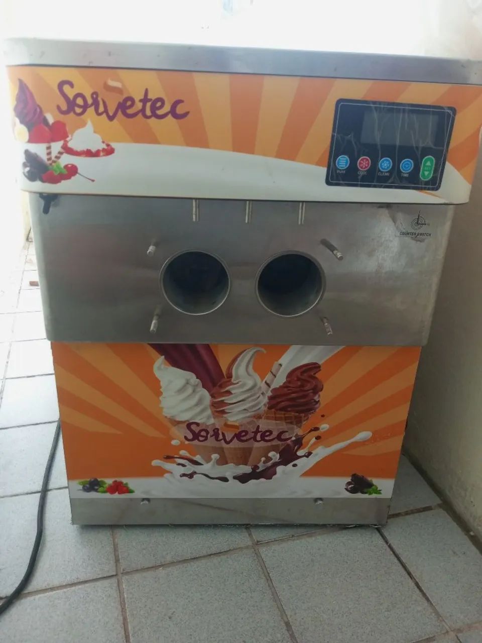 Máquina de sorvete solvetec de bancada 