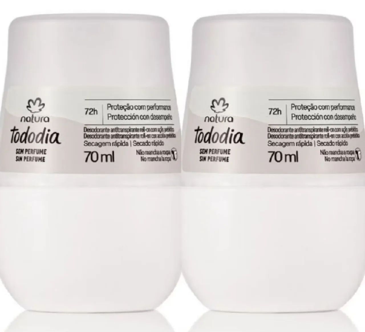 Kit Desodorante Roll on Natura Sem Perfume  ( 2 X 70 ml)