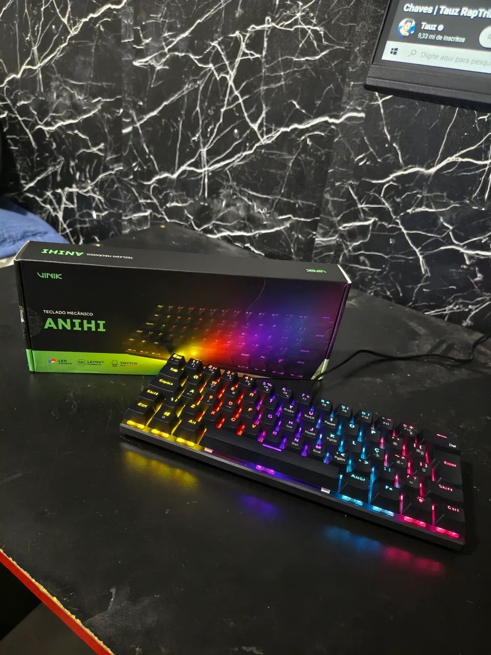 TECLADO MECANICO 60% SWITCH RED