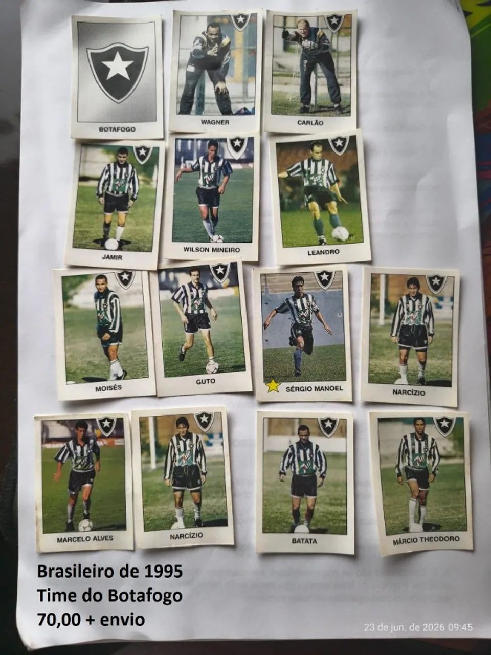 Figurinhas Campeonato Brasileiro 1995 - Foto 5
