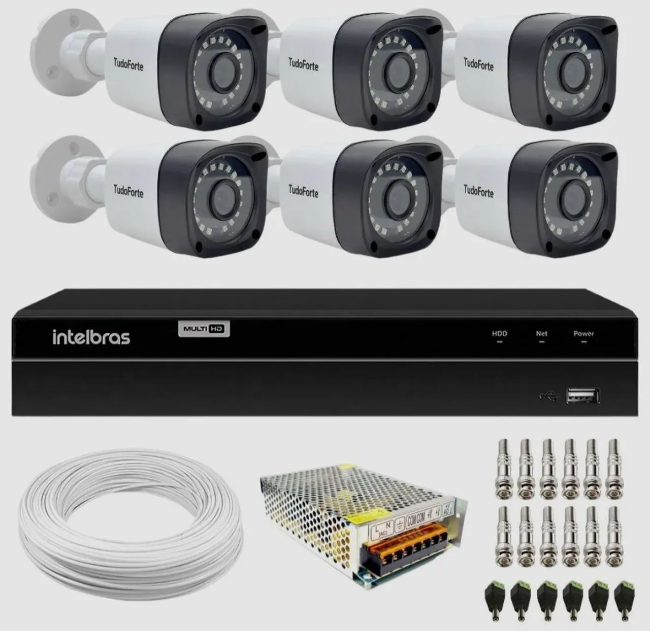 Kit 6 câmeras 