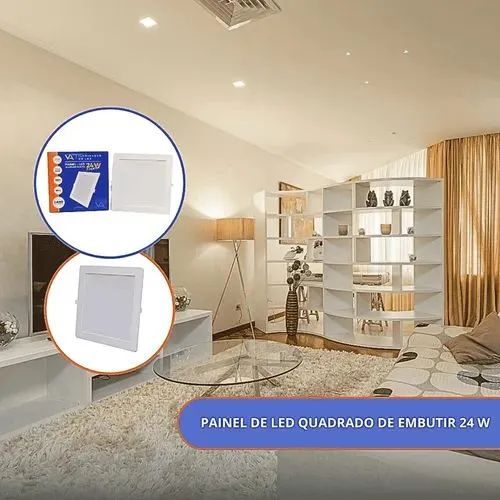 Painel LED de embutir Duaquin. Na promoção.  - Foto 4