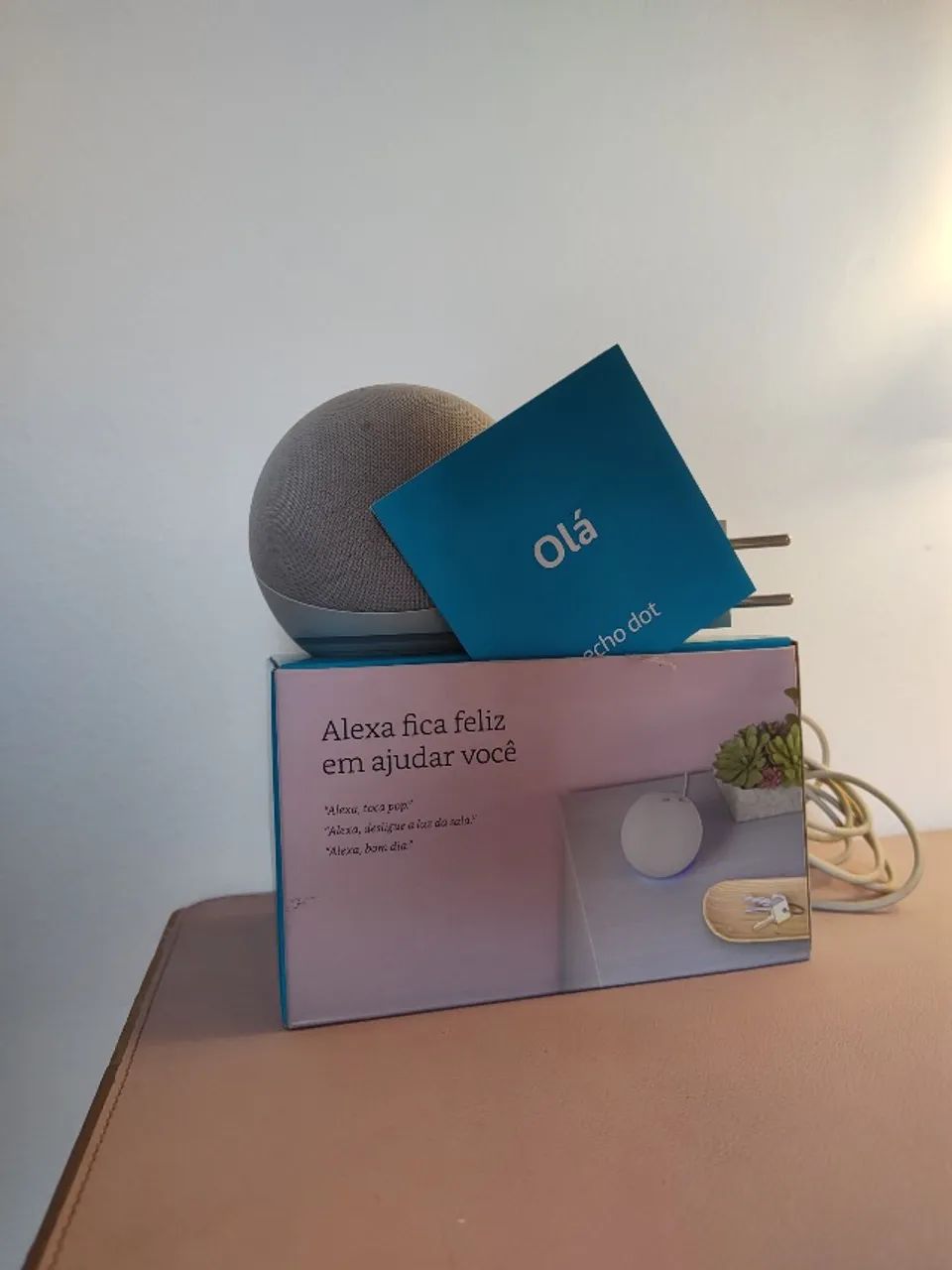 Alexa Echo Dot 4ª geração Branca - Foto 3