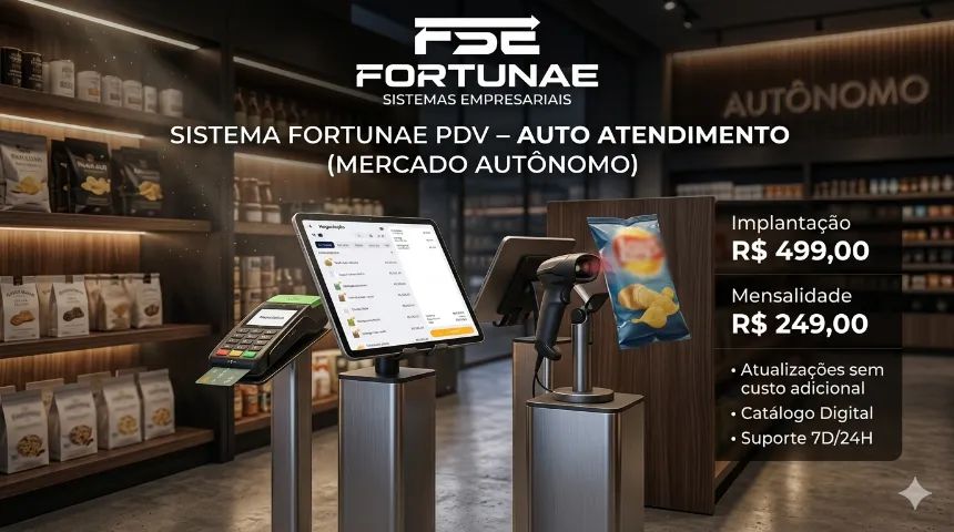 SISTEMA FORTUNAE PDV - AUTO ATENDIMENTO (MERCADO AUTÔNOMO)