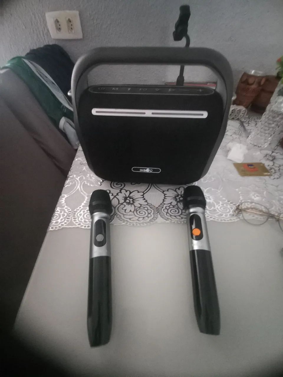 Caixa de som x40 pro com microfones