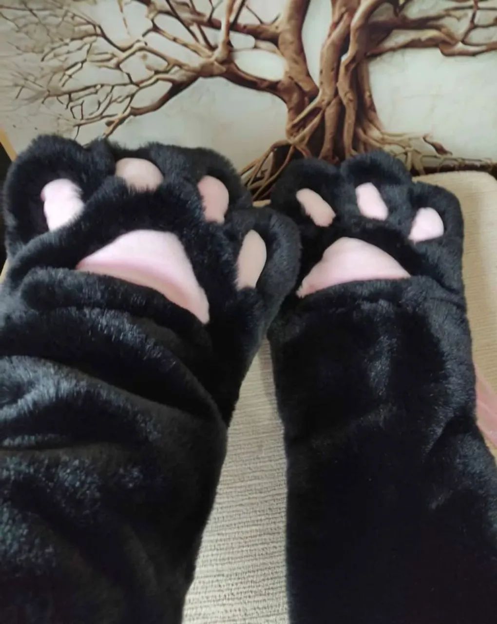 Luvas de Gatinho Felpudas( 50 cm) - Foto 2