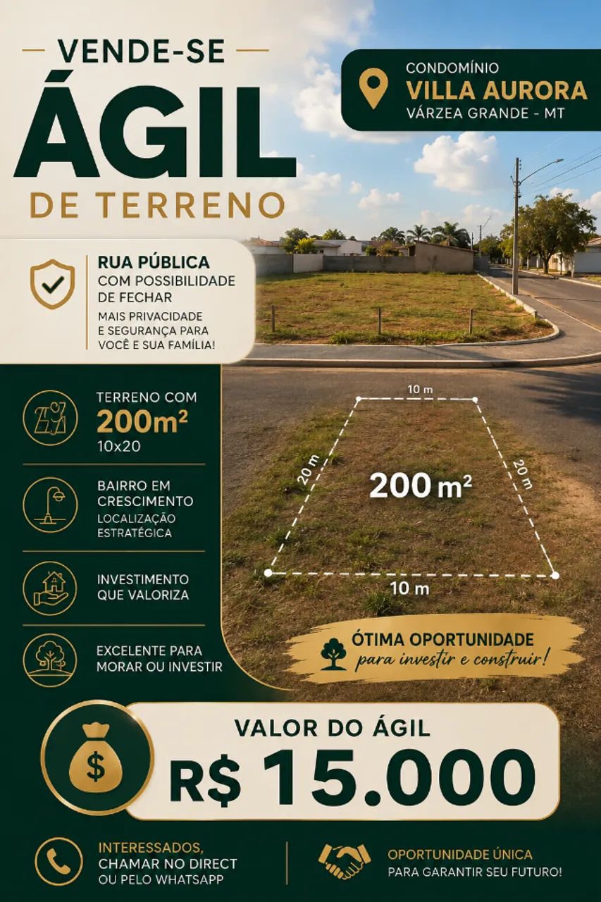 Agil terreno 200m2