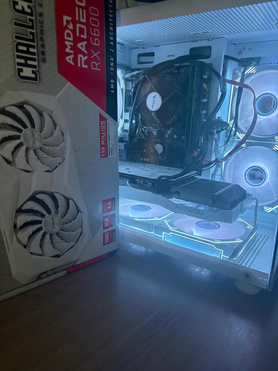 Rx 6600 Challenger branca - com caixa e NF