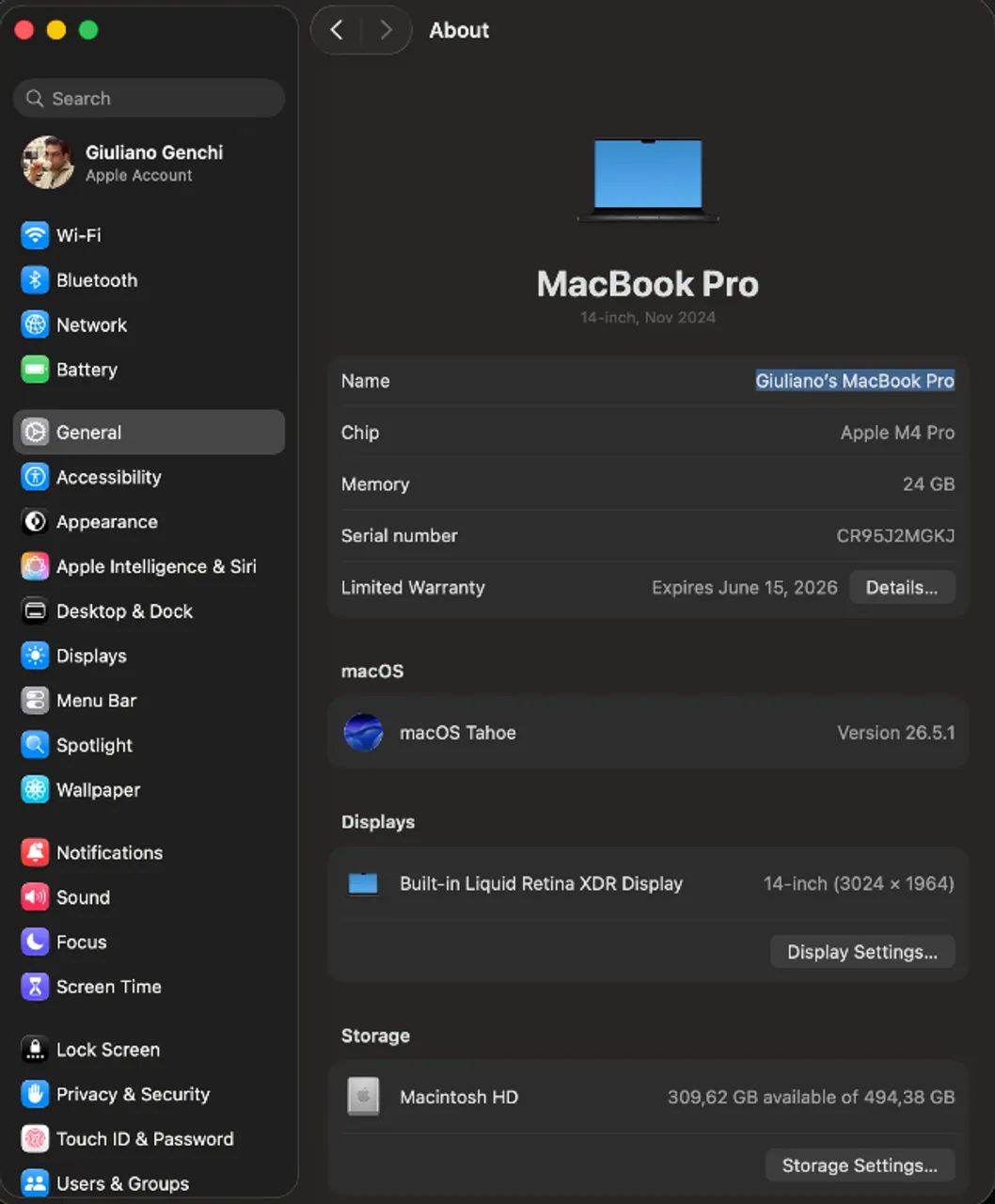 MacBook Pro M4 Pro 14" - 24GB 512GB - 1 ano de uso! - Foto 5