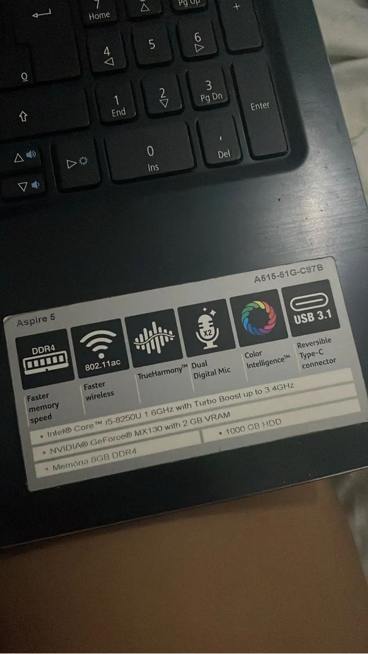 Acer Aspire 5 ? i5 + 8GB RAM + GeForce MX130