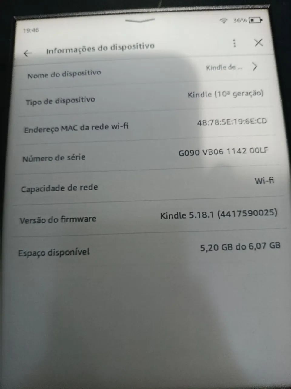 Kindle 10 geração 