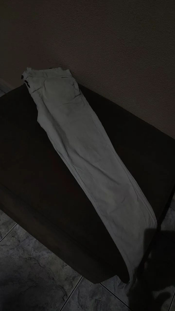 Calça Masculina Bege 42 - Foto 2