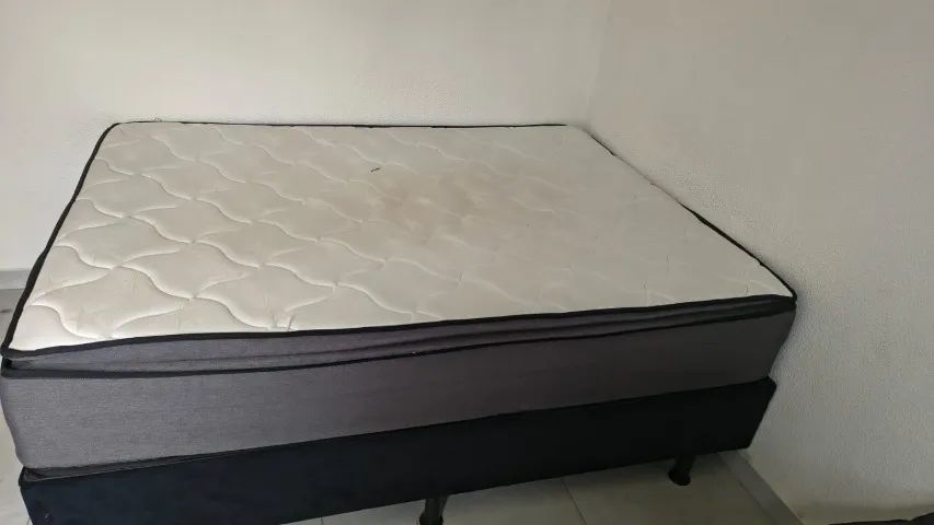 Cama Box + Colchão usados - Foto 2